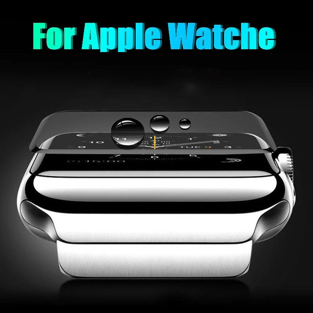 3D закаленное стекло для Apple iWatch 4 3 2 1 серии полное покрытие мягкая пленка iPhone X XS Xr