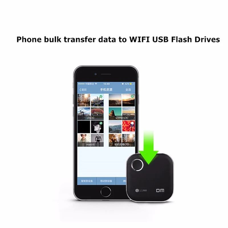USB флэш-накопители DM Wifi WFD025 32 Гб WIFI для iPhone/Android/ПК умный флэш-накопитель Usb-флешка |