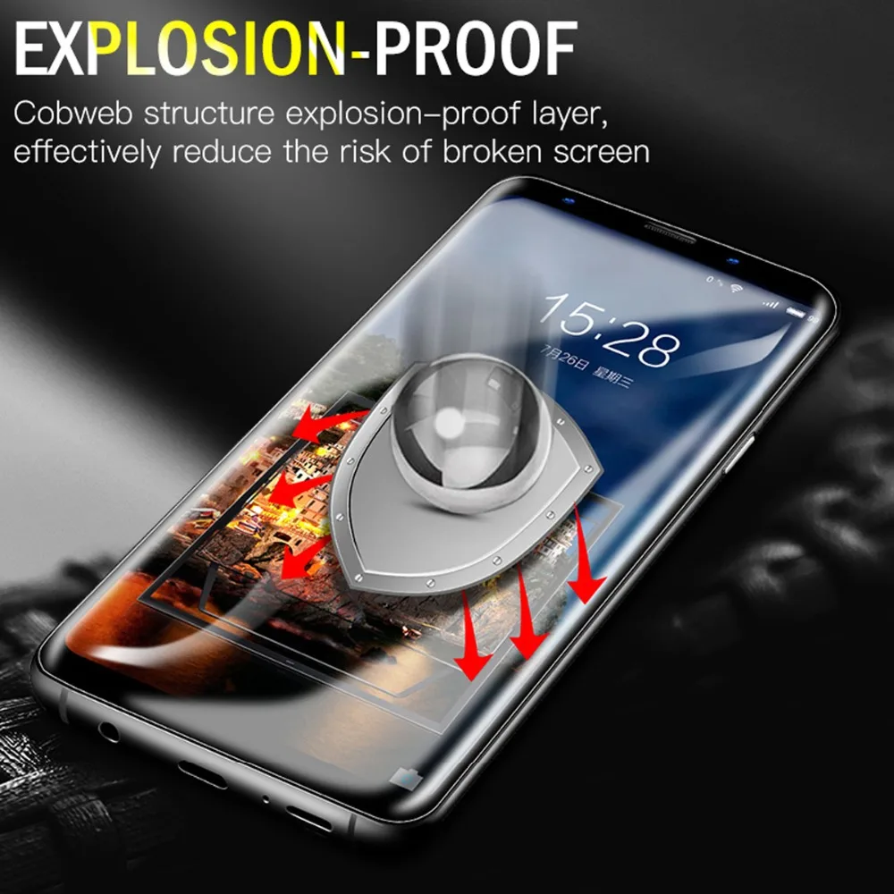 6D мягкая Гидрогелевая пленка из ТПУ для Samsung galaxy S9 S8 S10 Plus S10E Note 9 8 A50 A40 A30 A20 A10