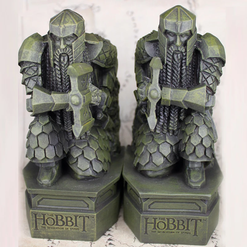 LOTR Хоббит Опустошение Смог смолы статуя форзац Скульптура украшения держатель книги одинокой горы Гном