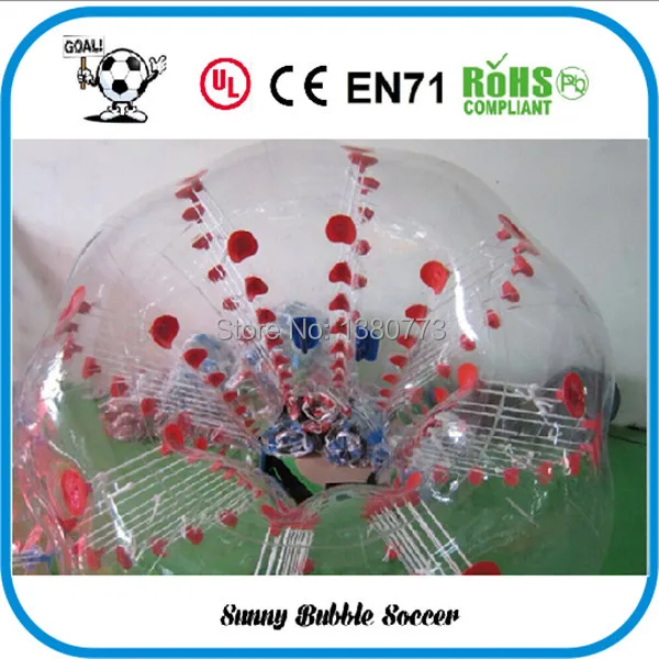 Free Shipping 8pcs (4pcs Red+4pcs Blue+2pc Blower)1.5M inflatable bubble ball suit body zorbing games sports. football | Игрушки и хобби