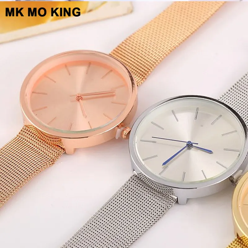Женские часы люксовый бренд кварцевые бизнес модные Reloj Mujer Золотой Серебряный