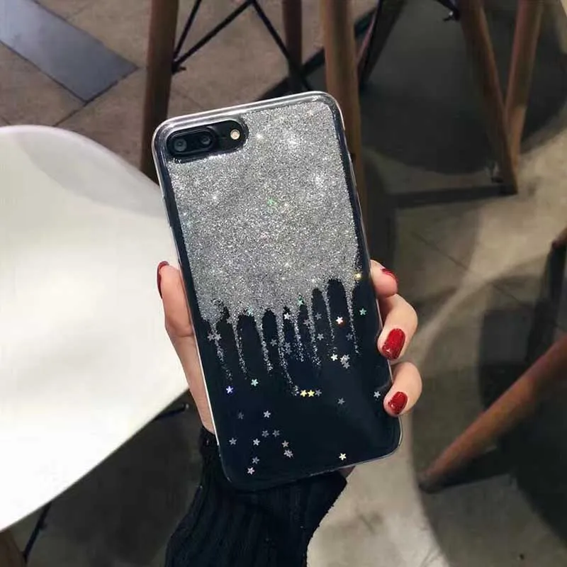 Jiban Роскошные Сияющая Bling Star оболочки моды прекрасный блеск Косметическая пудра