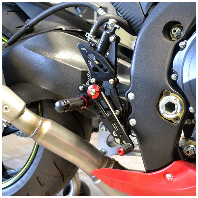 

Motorcycle Rearsets For Suzuki GSX-R GSXR 1000 2009-2016 CNC Adjustable Footrest Shift Lever Brake Pedal Foot Pegs Rear Set