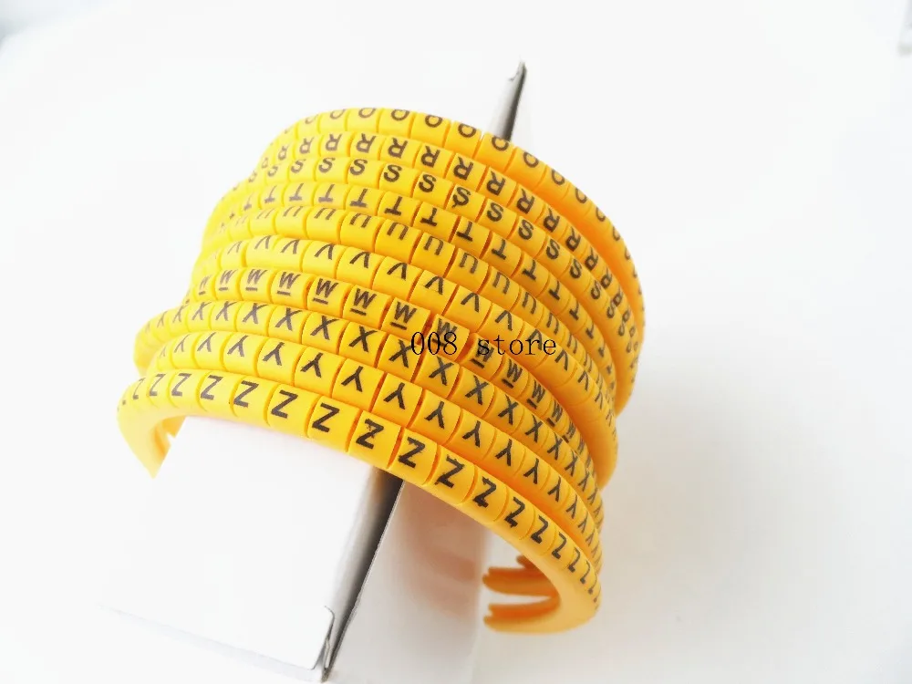 500pcs/Lot EC-0 1.5mm2 A-Z QRSTUVWXYZ English Letter Flexible Print Sleeve Tube Label Network Wire Cable Marker | Обустройство дома