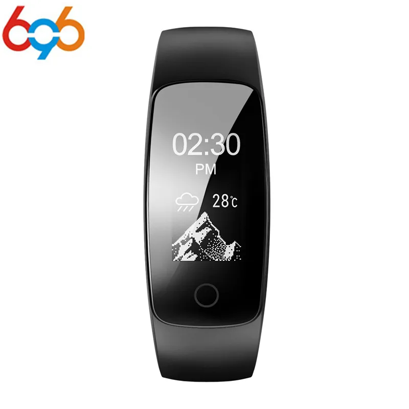 ID107 плюс HR Bluetooth smart Сердечного ритма Фитнес трек очень подтянутый 2.0 App Спорт