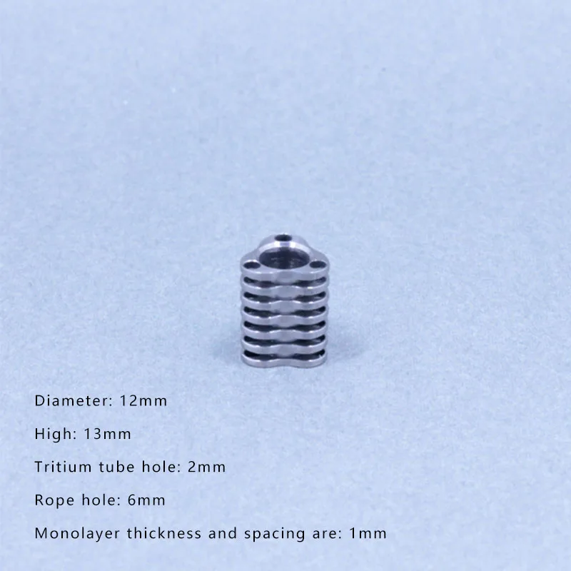 EDC подвеска в виде Тритиевого ножа трехцветный зонт шнур титановый подвесной