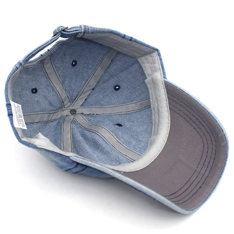 Ditpossible мыть хлопок бейсболки для женщин для мужчин летняя уличная casquette джинсы синий шапки снепбеки