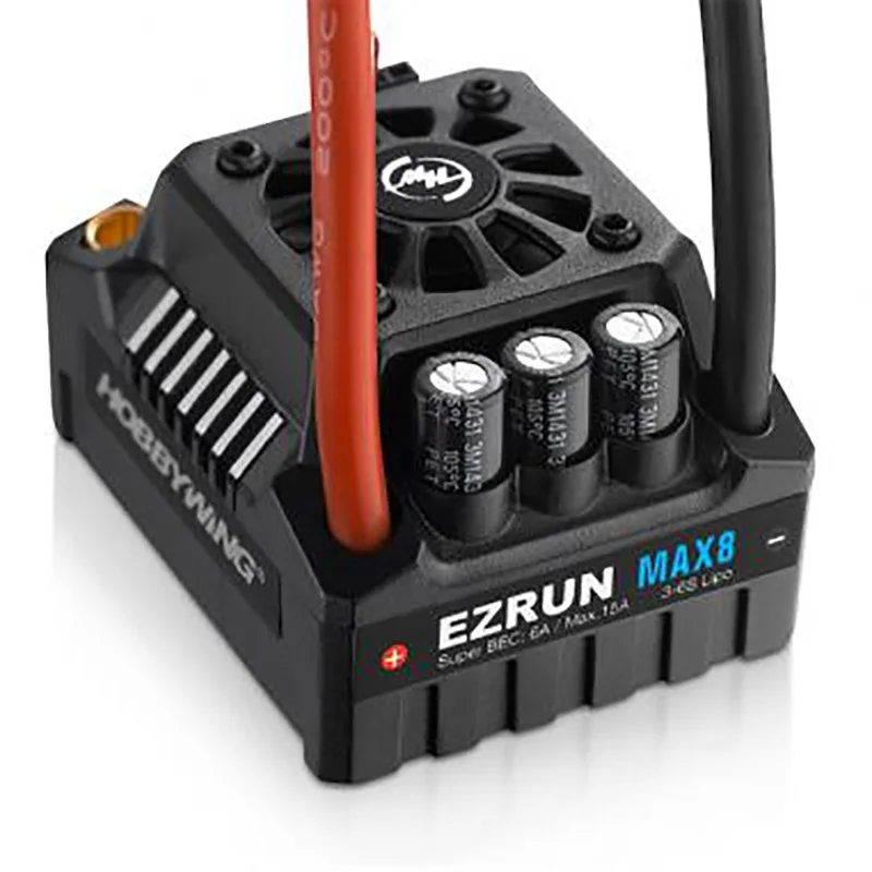 Hobbywing EzRun Max8 V3 150A 1:8 Радиоуправляемый автомобиль 1/8 ESC контроллер скорости бесщеточный водонепроницаемый ESC для 1/8 Радиоуправляемый автомобиль Т-образный штекер Traxxx