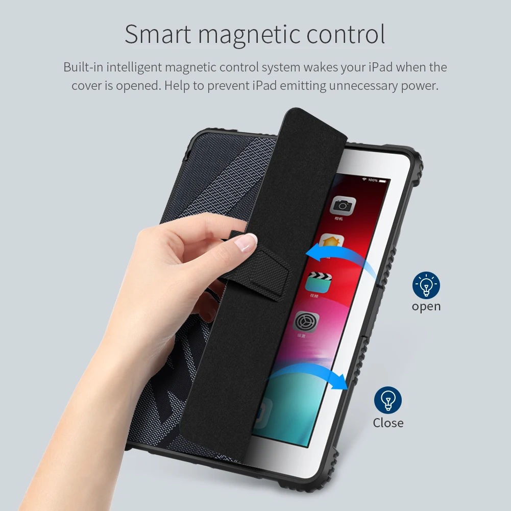 Nillkin for iPad 9.7 2018 / 2017 PU Leather + PC Case Smart Flip Cover Shockproof Tough Gift Screen Film | Компьютеры и офис