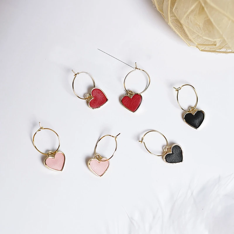 MISANANRYNE прелестные очаровательные серьги-капли розового красного черного