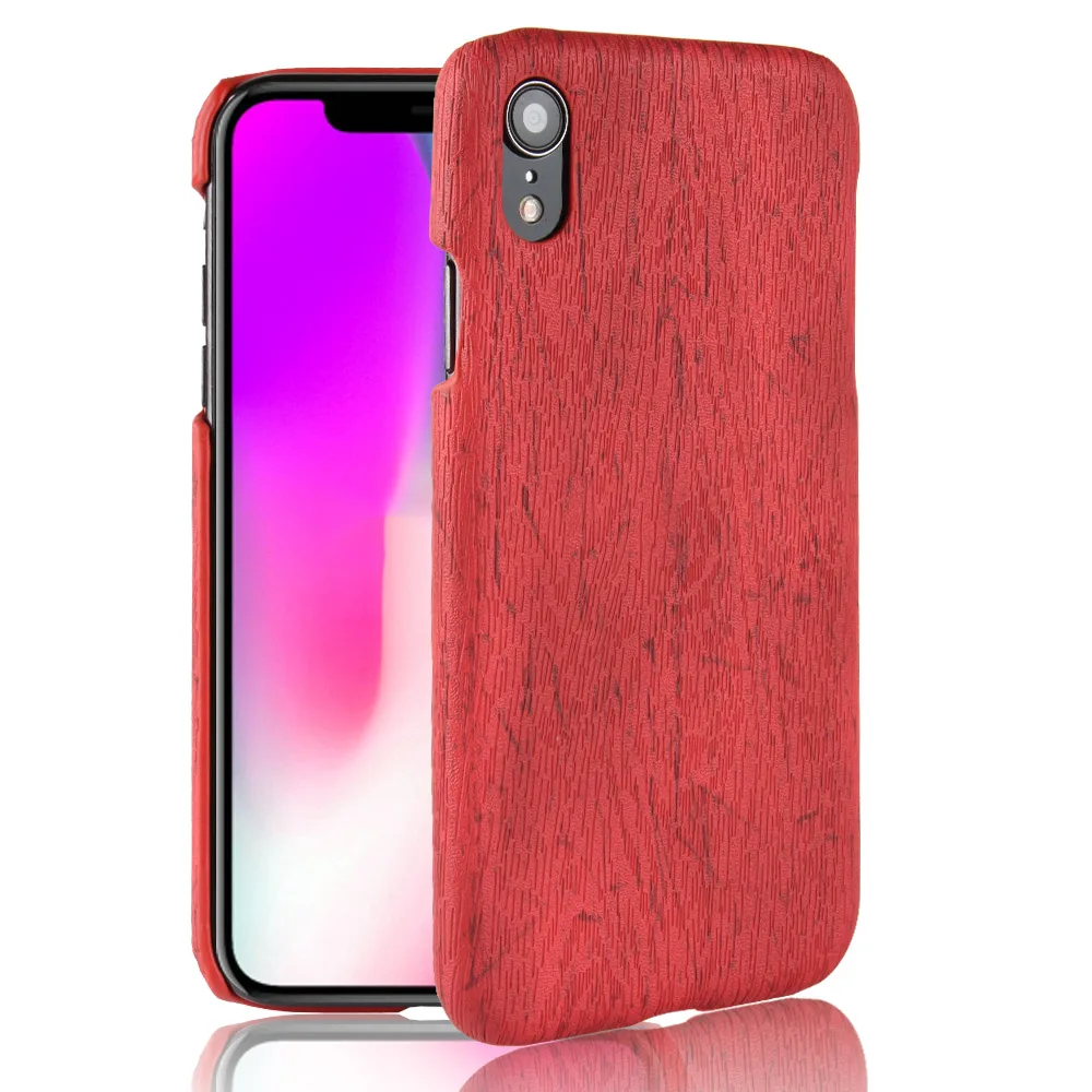 Чехол для iphone XR кожаный роскошный чехол Woodern в стиле ретро XS MAX 6 6s 7 8 Plus Деревянная