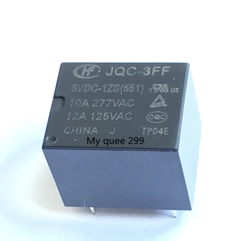 Реле мощности 20 шт./лот HF3FF JQC 3FF 5VDC 1ZS 10A250VAC 5pin|power relay|5pin relayrelay power |