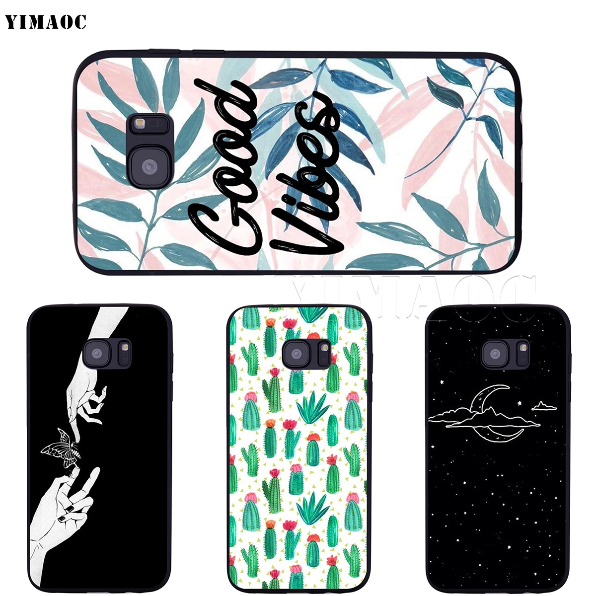 YIMAOC Cartoon Middle Finger Case for Samsung Galaxy A7 A8 A9 A10 A20 A30 A40 A50 A70 M10 M20 M30 S10e J6 Plus | Мобильные телефоны