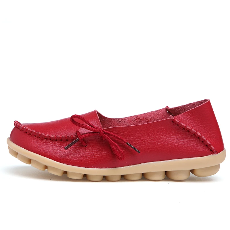 KUIDFAR/Новинка женская обувь на плоской подошве из натуральной кожи модные