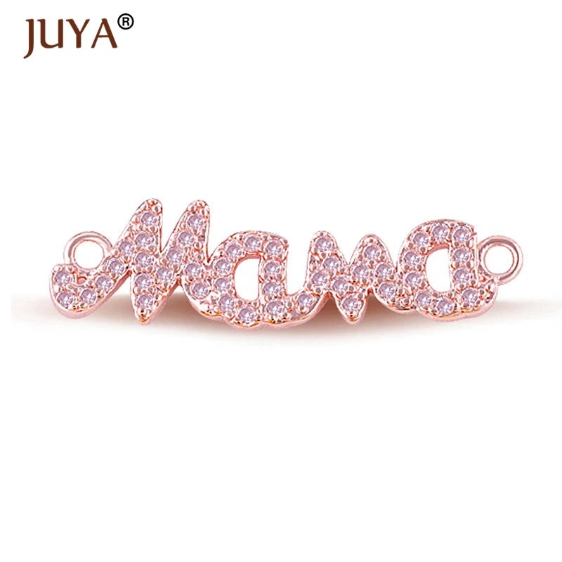 rose gold Juya браслет в форме сердца для женщин подарок кубический цирконий горный хрусталь регулируемая цепочка ручной работы браслеты для мамы браслеты - Окраска металла: rose gold