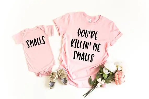 Футболка OKOUFEN You're Killing Me Smalls одинаковая Повседневная футболка с коротким