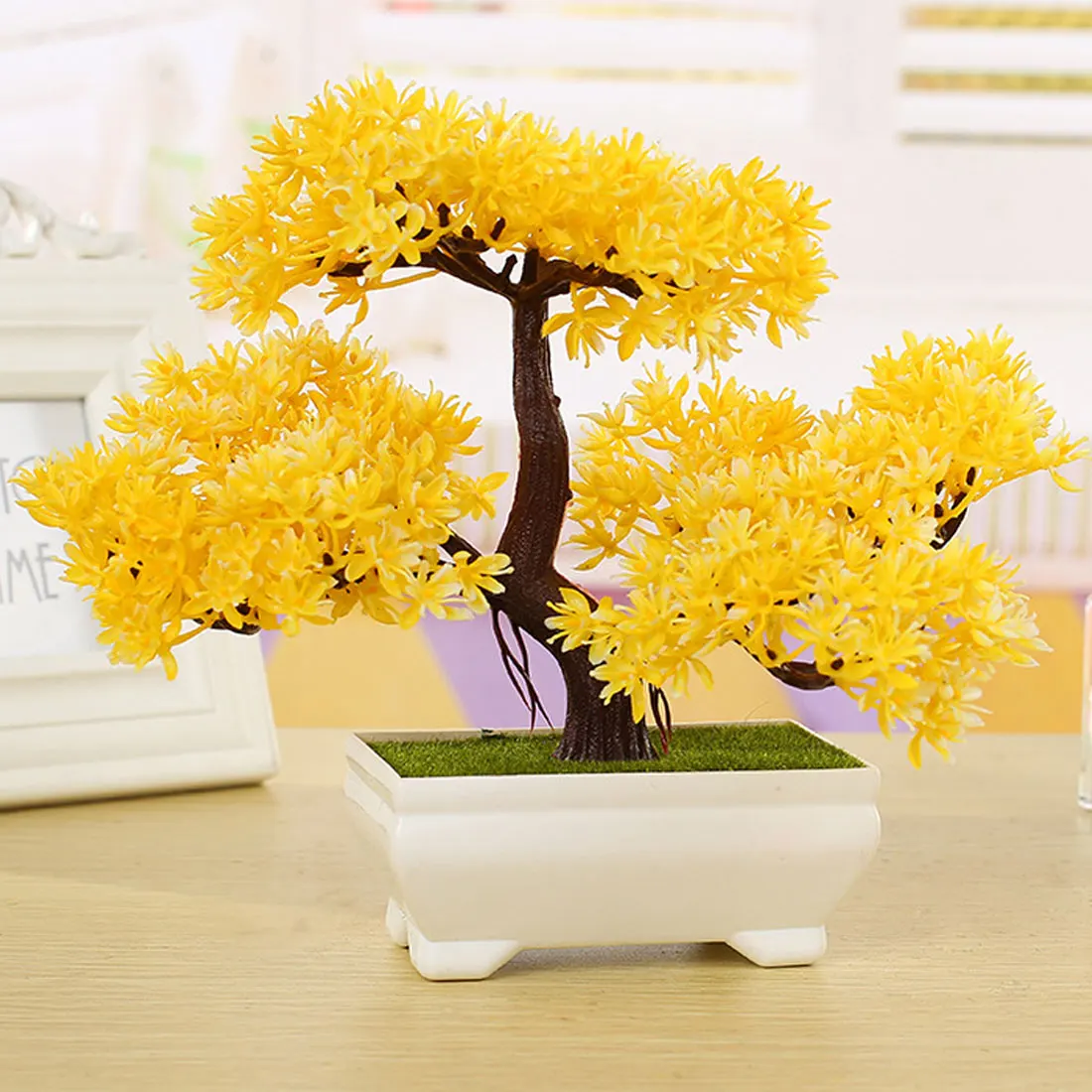 Домашний декор 1 шт. приятный бонсай-сосна имитация декоративных цветов и венок с