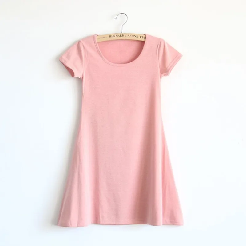 Женское летнее платье новинка корейское мини с коротким рукавом цельное