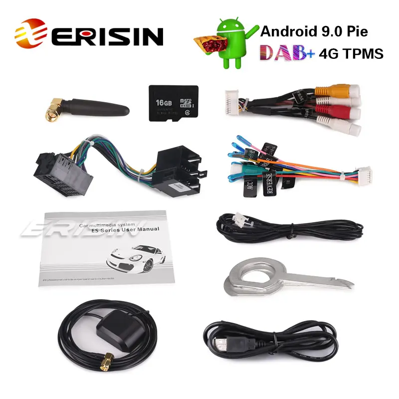 Erisin ES4847A 7 "DAB + Android 9 0 автомобильный стерео радио GPS USB Wifi BT для AUDI A3 S3 RS3 RNSE-PU Sat Nav |