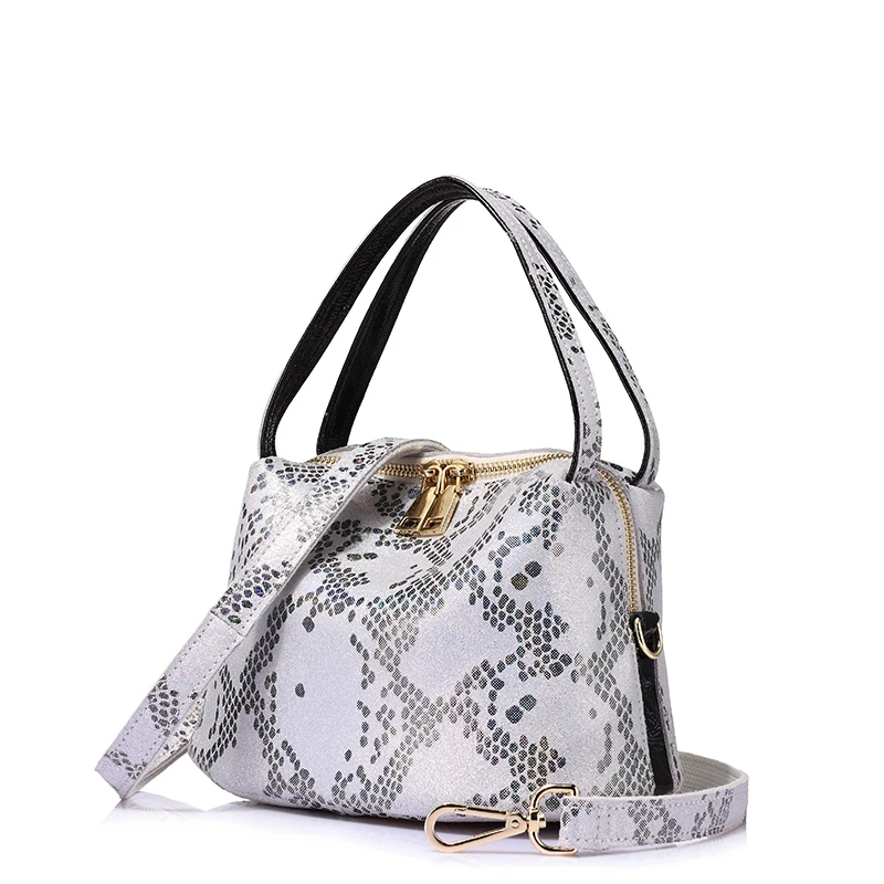 Realer брендовая новинка женщин серпантин Натуральная кожа Сумочка Дамы Сумка