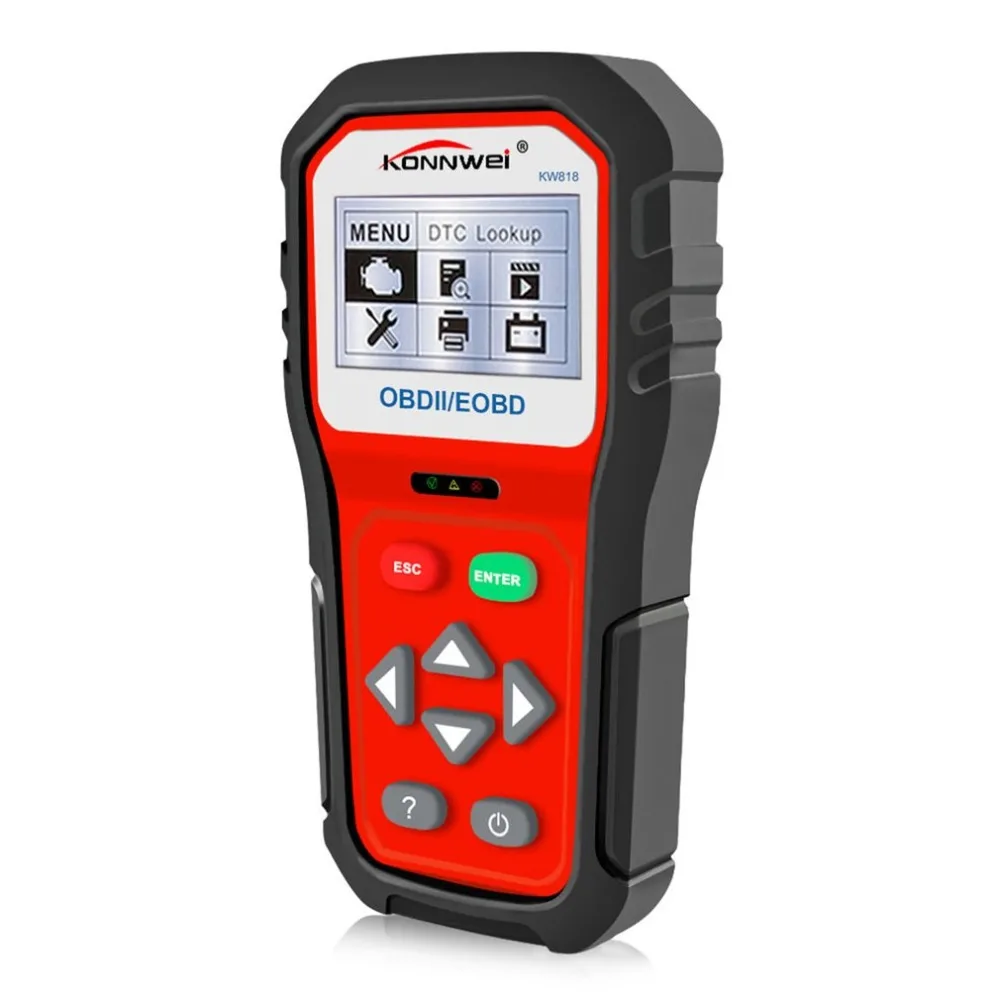 KW818 OBD2 OBDII EOBD Scanner Car Code Reader Tester Pro Diagnostic Tool For Check Engine Support Protocol Cars | Инструменты