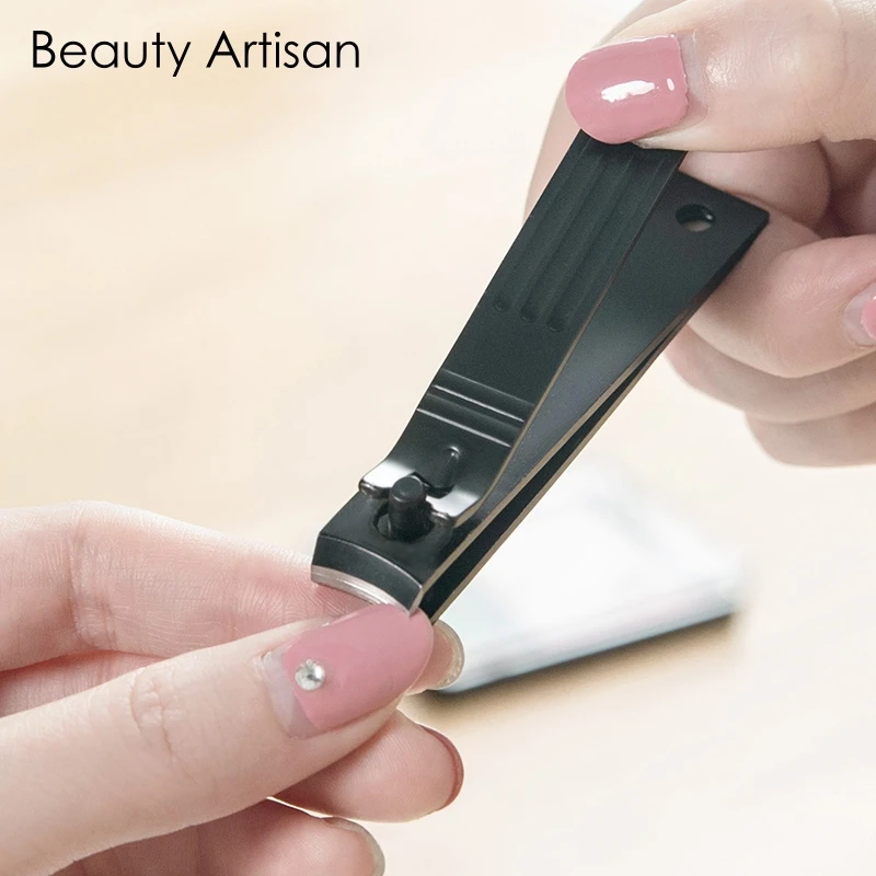1PC Large Stainless Steel Nail Clipper Cutter Scissors Professional Manicure Trimmer Black High Quality Finger Toe |