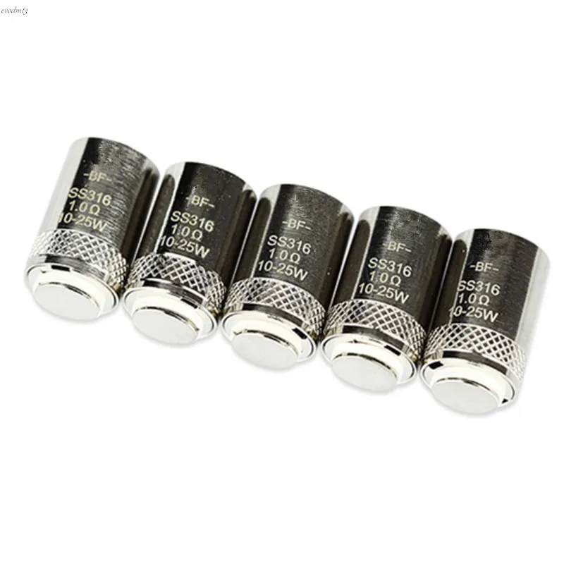 Катушка eGO AIO BF SS316 5 шт./лот 0 Ом/1 Ом/0 2 6ом для атомайзера/Pro/eGO AIO/ Cuboid мини