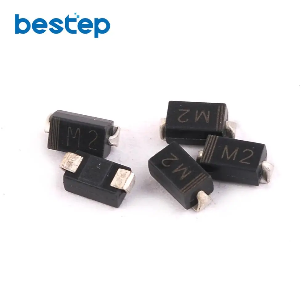 100 шт. SMA SMD выпрямительный диод 1N4002 IN4002 M2 1A/100 в | Электронные компоненты и