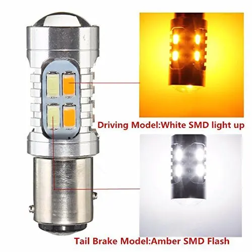 2 шт Автомобильный светодиодный лампы BAY15D 1157 5730 20SMD для авто сигнала поворота