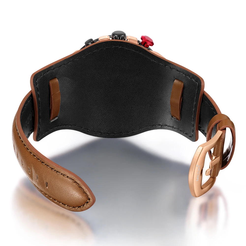 Megir Мужские Аналоговые кварцевые часы с хронографом и датой водонепроницаемые