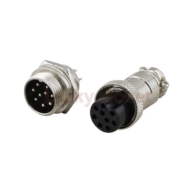 4 шт. 9 КОНТАКТНЫЙ Разъем GX16 16 мм|xlr female connector|xlr male connectorxlr plug connector |