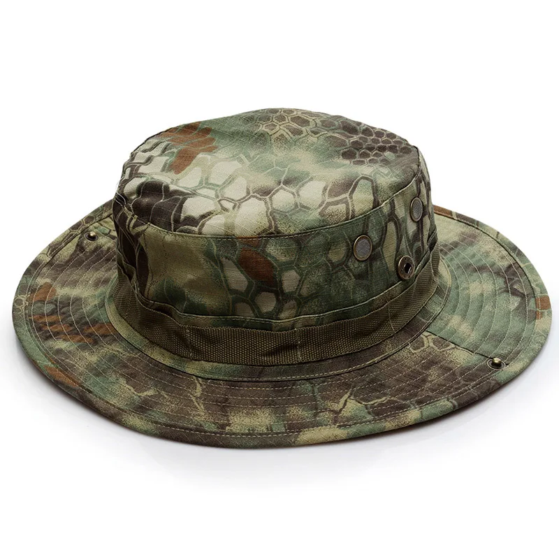 Python Green Охотничья шляпа Bonnie военные шапки армейские камуфляжные рыболовные шапки Тактические страйкбол боевые Пейнтбол шапки Лесной цифровой Мультикам - Цвет: Python Green