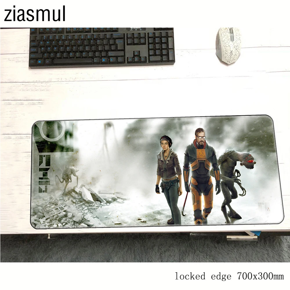 half life mouse pad 700x300x3mm mats cheapest Computer mat gaming accessories HD print mousepad keyboard games pc gamer | Компьютеры и