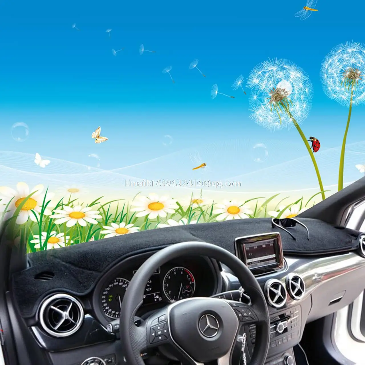 

car dashmats car-styling accessories dashboard cover for Mercedes-Benz Mercedes b-class b160 b180 b200 2012 2015 2016 2013 2014