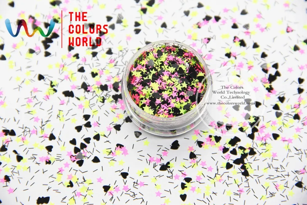 

RM-346 Mix Colors and shapes Glitter for nail art makeup and DIY decoration