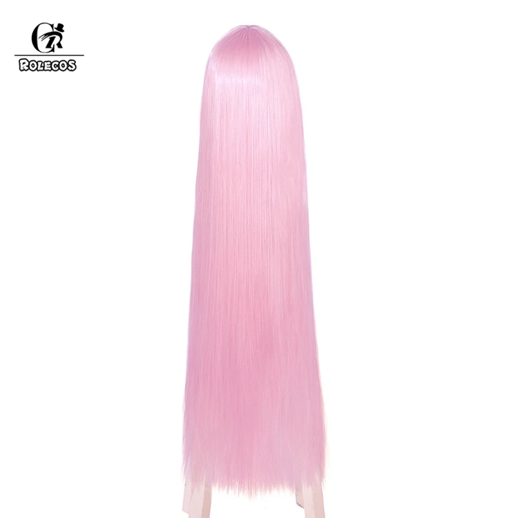 ROLECOS DARLING in the FRANXX Косплей головные уборы 02 косплей синтетические волосы Zero Two 100 см Розовые Длинные Синтетические волосы для женщин
