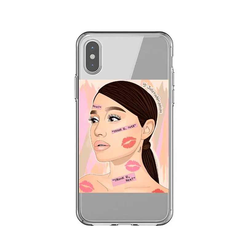 Спасибо, следующий чехол для телефона Ariana Grande для iPhone X XS MAX XR задняя крышка силиконовый чехол TPU для 7 8 Плюс 6 6s 5 5S SE.
