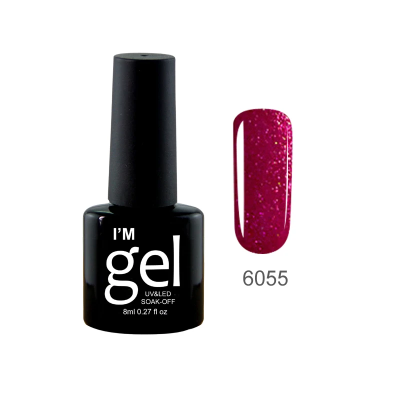 6055 Verntion One шаг 3 в 1 Soak Off УФ светодиодный гель-Лаки Профессиональный vernis Полупостоянный 24 цвета дизайн ногтей 8 мл Гель-лак для ногтей - Цвет: 6055