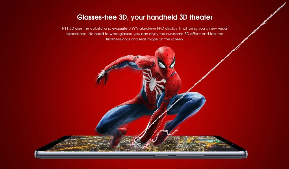 Elephone P11 3D 6,0 дюймов FHD+ Android 8,0 MTK6797T Deca Core смартфон 4 Гб 64 Гб 16 Мп+ 8 Мп 3200 мАч 4G мобильный телефон