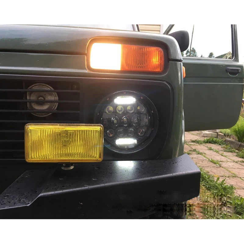 1 PC New 75W 7 INCH Car LED Work Light Bar SUV Boat Truck for Jeep Wrangler Waterproof Offroad Bulb headlight | Автомобили и