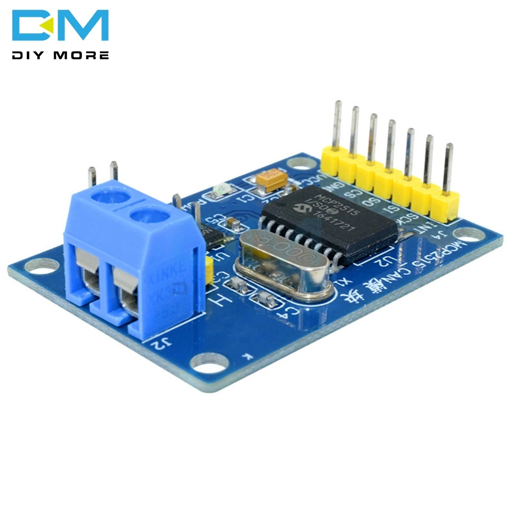 MCP2515 CAN шина модуль TJA1050 приемник SPI модуль для Arduino Поддержка CAN V2.0B DC 5 в SPI интерфейс 120 Ом