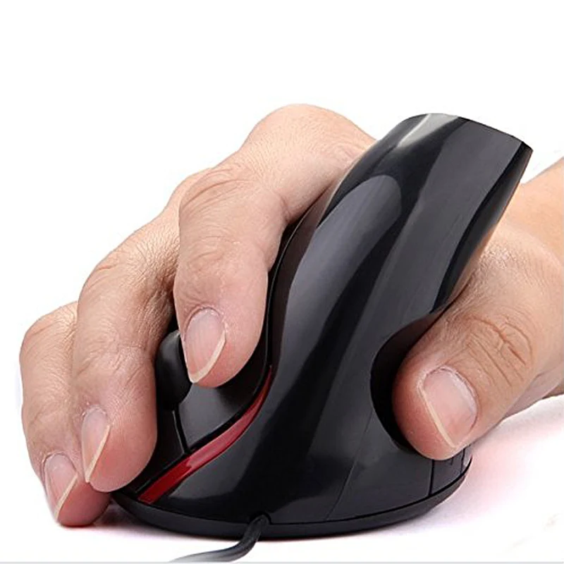 

Wired Vertical Mouse Superior Ergonomic Design Mice 5 Buttons Optical USB Mouse for Gaming QJY99