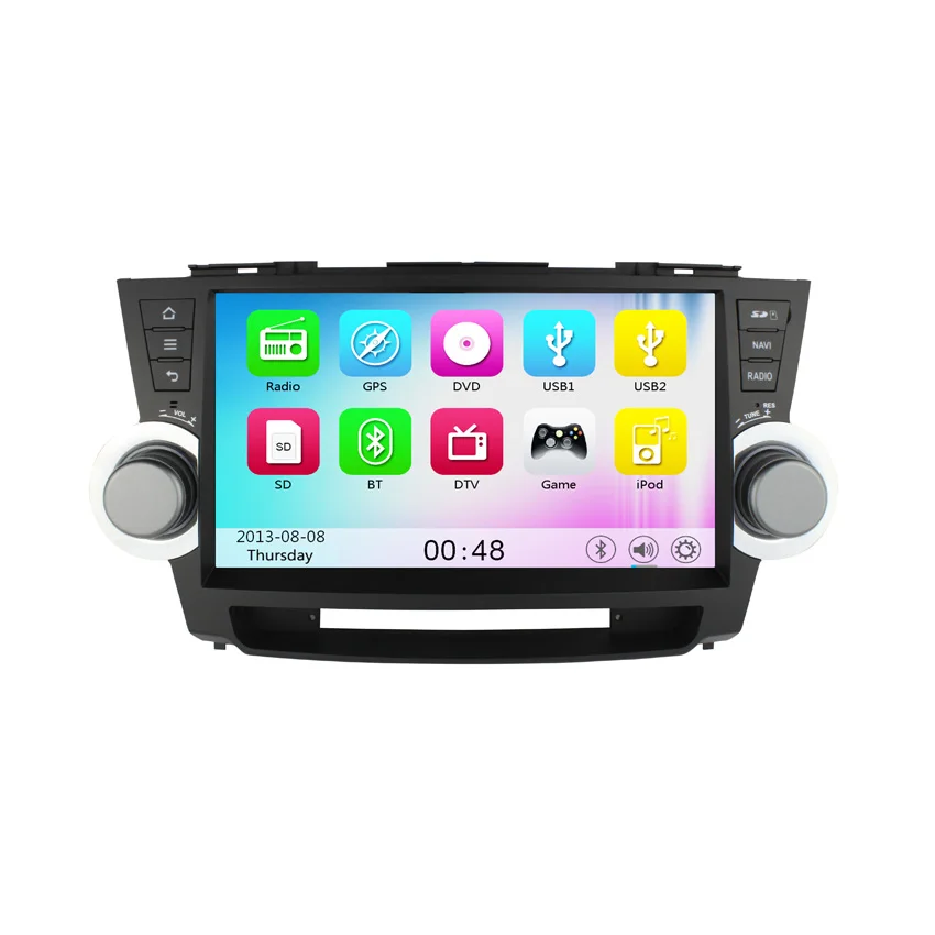 Liislee для Toyota Highlander 2011~2014 Андроид автомобильный Bluetooth стерео GPS навигационный плеер с мультитач-экраном.