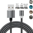Магнитное зарядное устройство USB кабель для передачи данных для iPhone 7 Micro USB Тип C зарядка магнитное зарядное устройство USB кабель для xiaomi redmi 7 pro 8 9 HTC