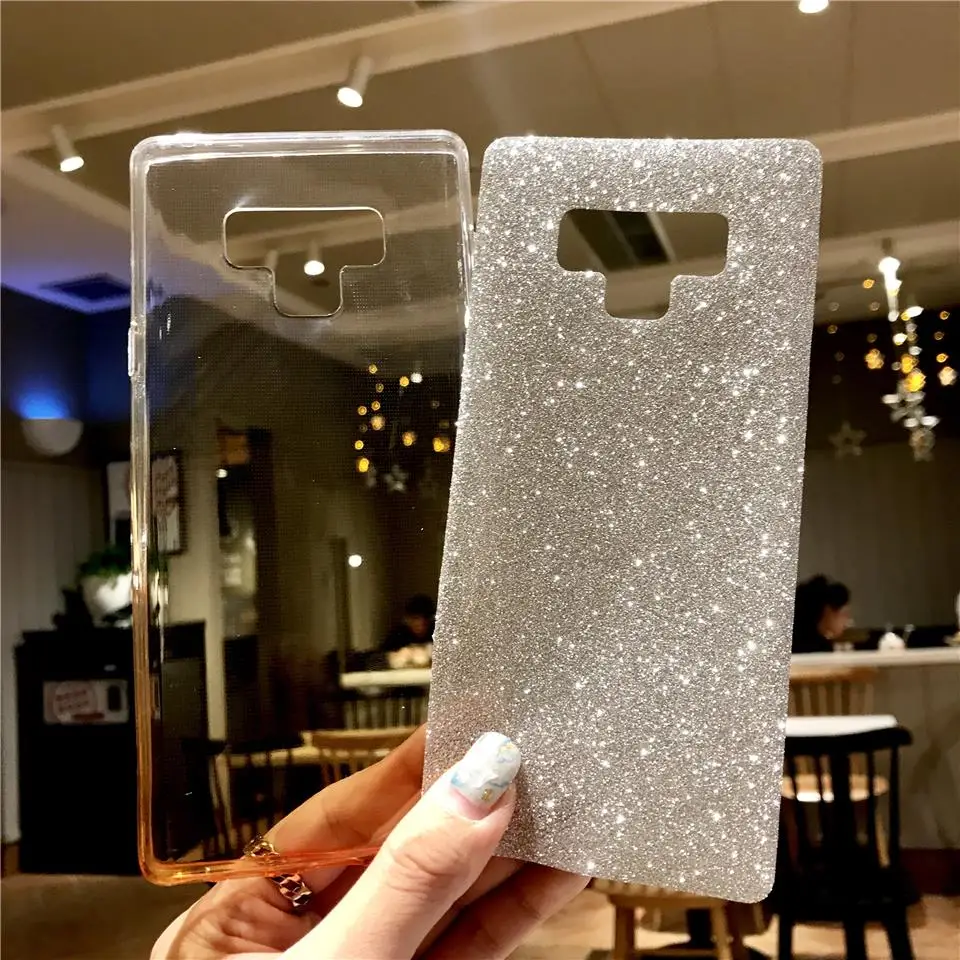Блестящий градиентный силиконовый чехол для Samsung Galaxy Note 9 8 S10 S10E мягкий J2 J3 J4 J5 J6 J7