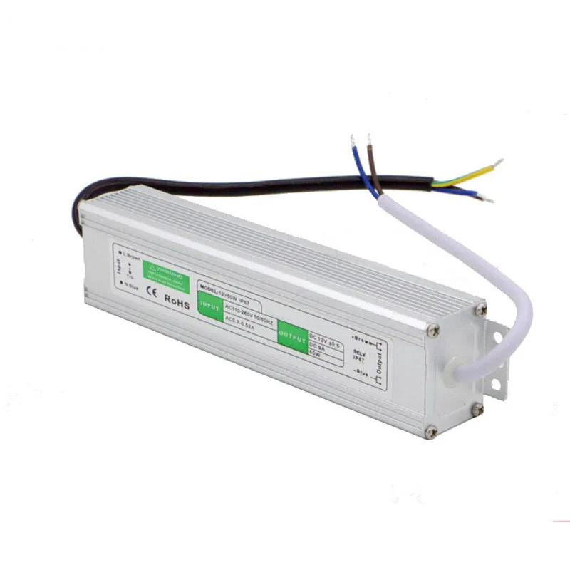 DC 12V/24V 10w/15w/20w/25w/30w/36w/45w/50w/60w/80w/100w/120W/150W светодиодный трансформатор адаптер питания
