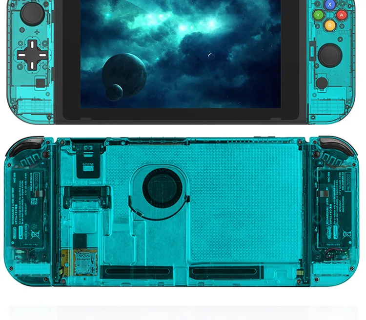 DIY оболочка замена прозрачный для joycon Переключатель консоли L R контроллер запчасти для ремонта D Pad дизайн