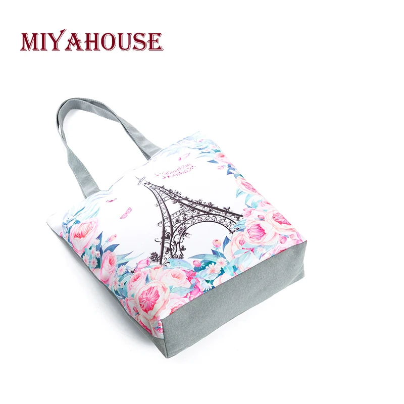 Холщовая Сумка тоут Miyahouse для женщин повседневные женские сумочки тоуты с