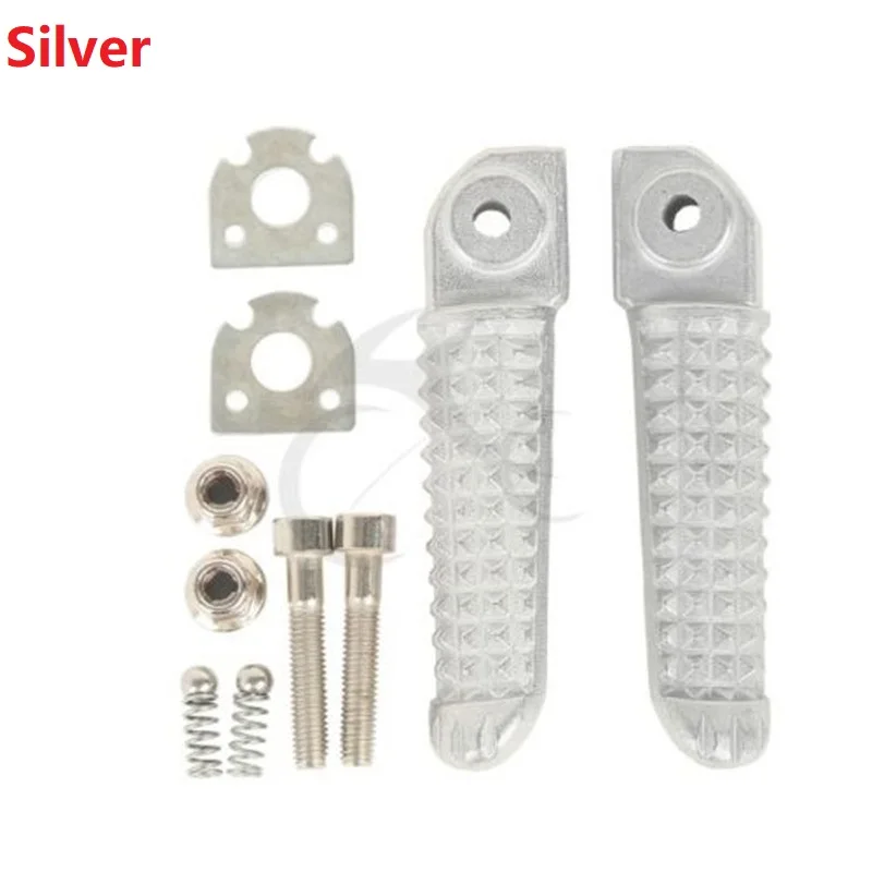 

Черный комплект, подножки для YAMAHA YZF R1 2002-2020 R6 2003-2020 03 04 05 06 07 08, серебристый матовый черный мотоцикл